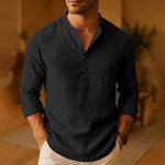 Joachim Long Sleeve Henley Shirt