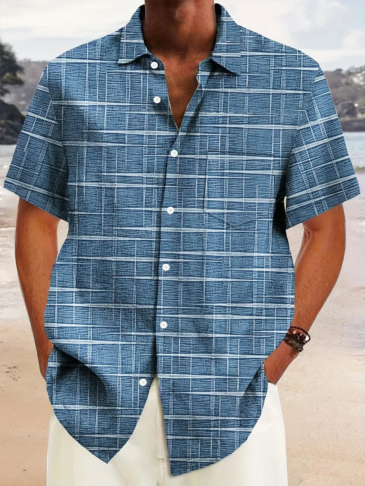 Armin Short-Sleeve Patterned Button Shirt