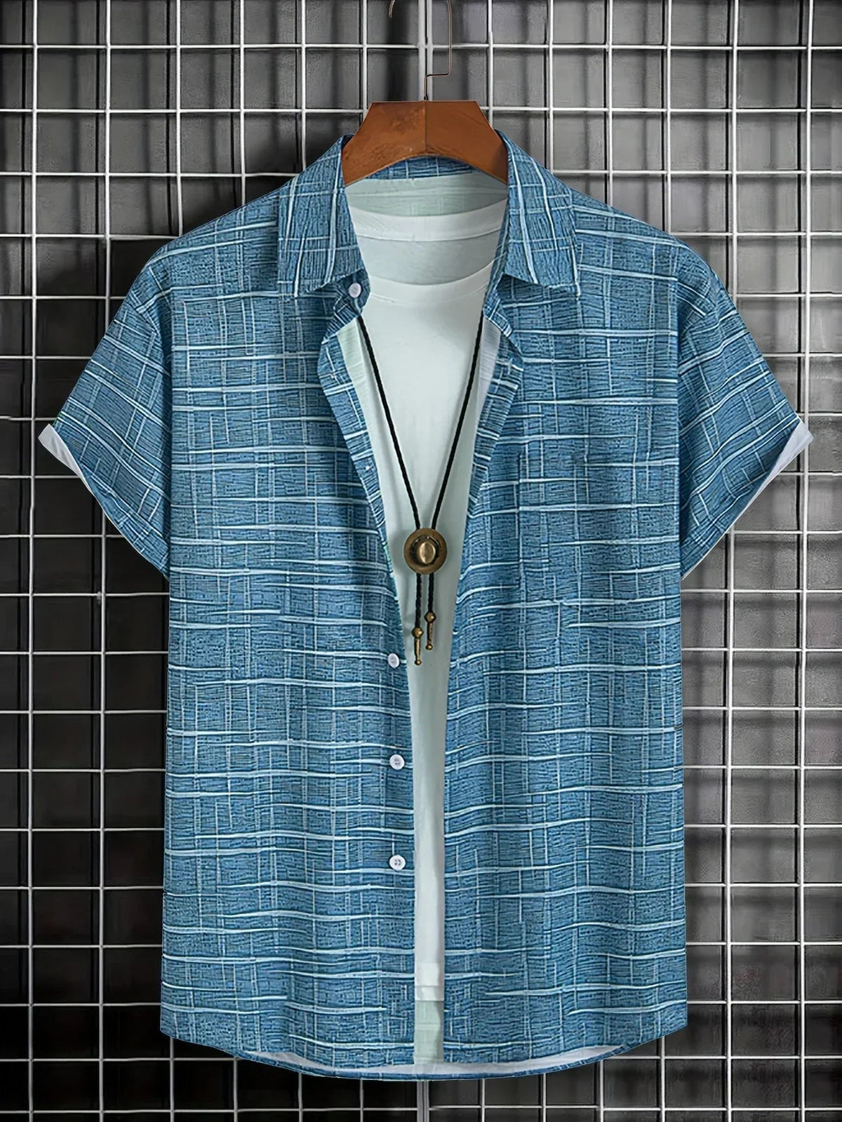 Armin Short-Sleeve Patterned Button Shirt