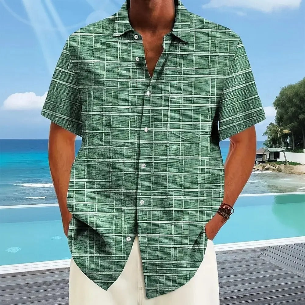 Armin Short-Sleeve Patterned Button Shirt