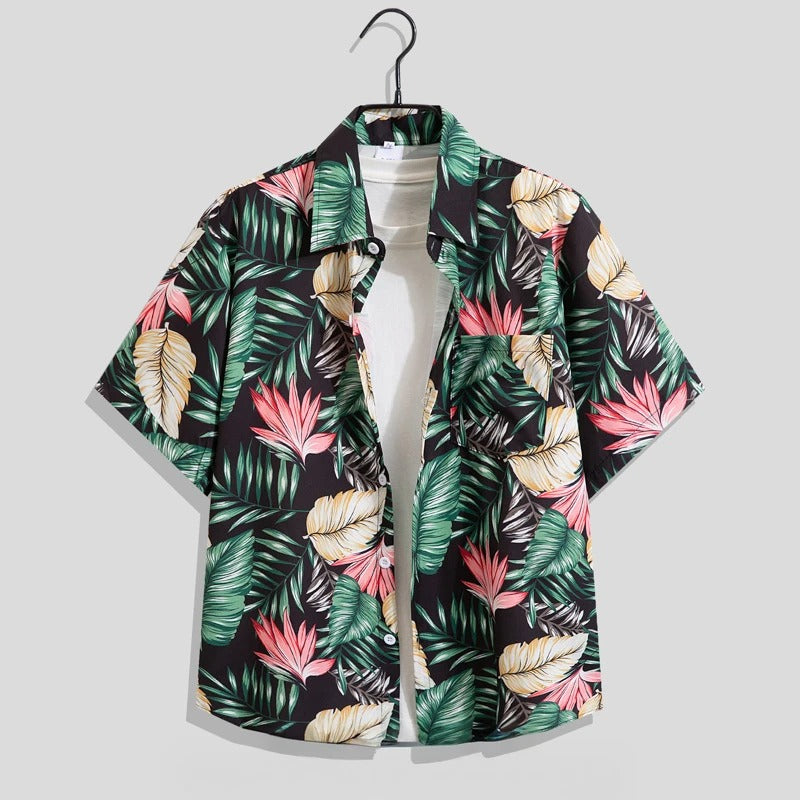 Bernd Floral Print Short-Sleeve Casual Shirt