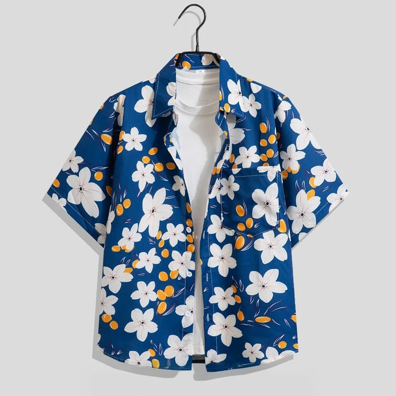 Bernd Floral Print Short-Sleeve Casual Shirt