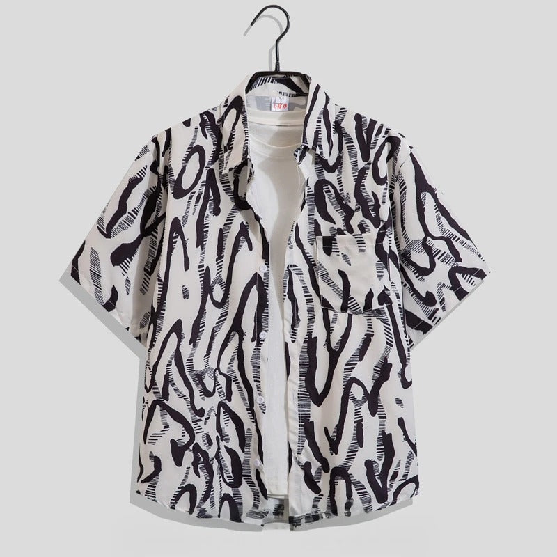 Bernd Floral Print Short-Sleeve Casual Shirt