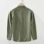 Hagen Casual Stand Collar Button-Up Shirt