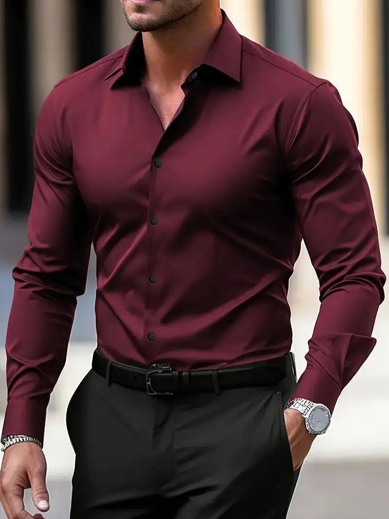 Emil Tailored Long Sleeve Button Shirt