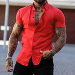 Dirk Slim Fit Short-Sleeve Button-Up Shirt