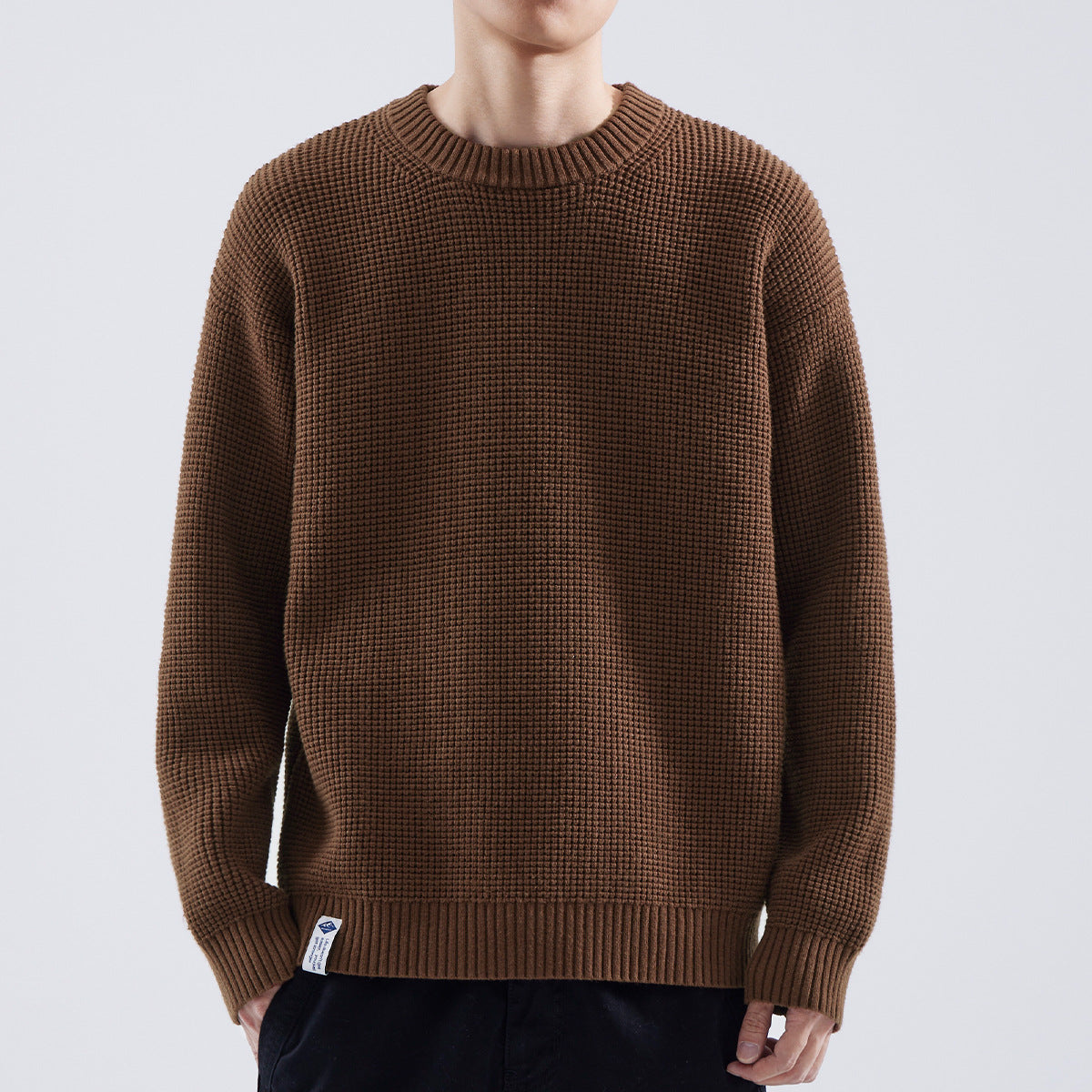 Adrian Textured Crew Neck Sweater