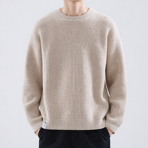 Adrian Textured Crew Neck Sweater