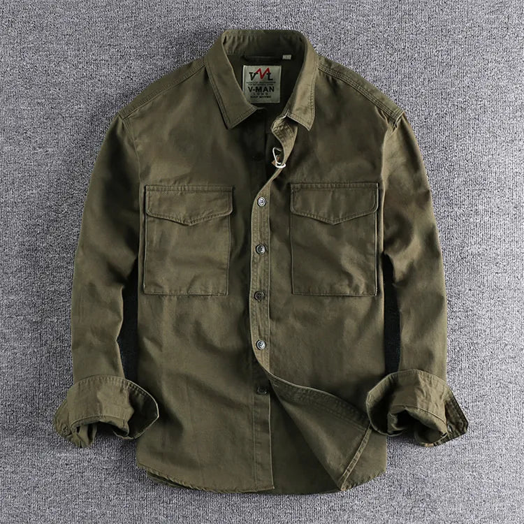 Albert Double Pocket Button-Front Shirt