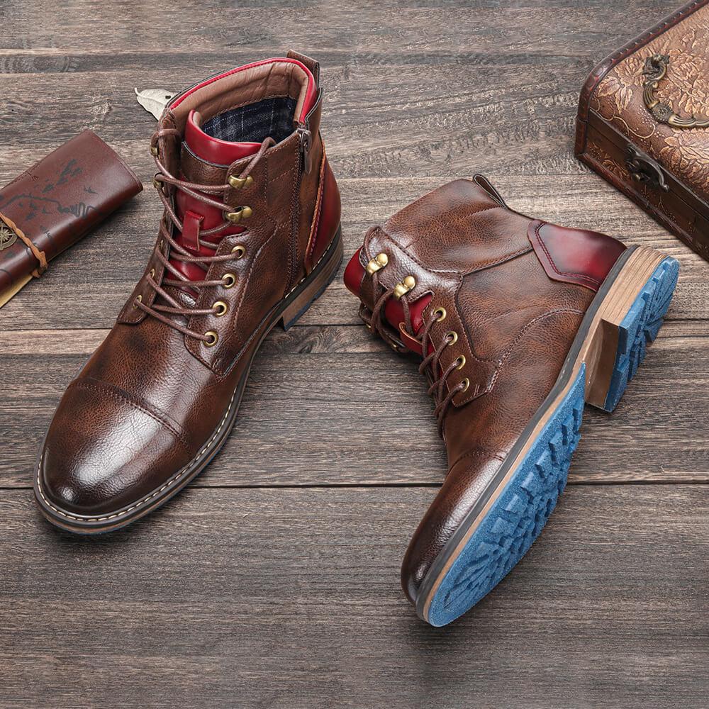 Elias Casual Lace-Up Ankle Boots