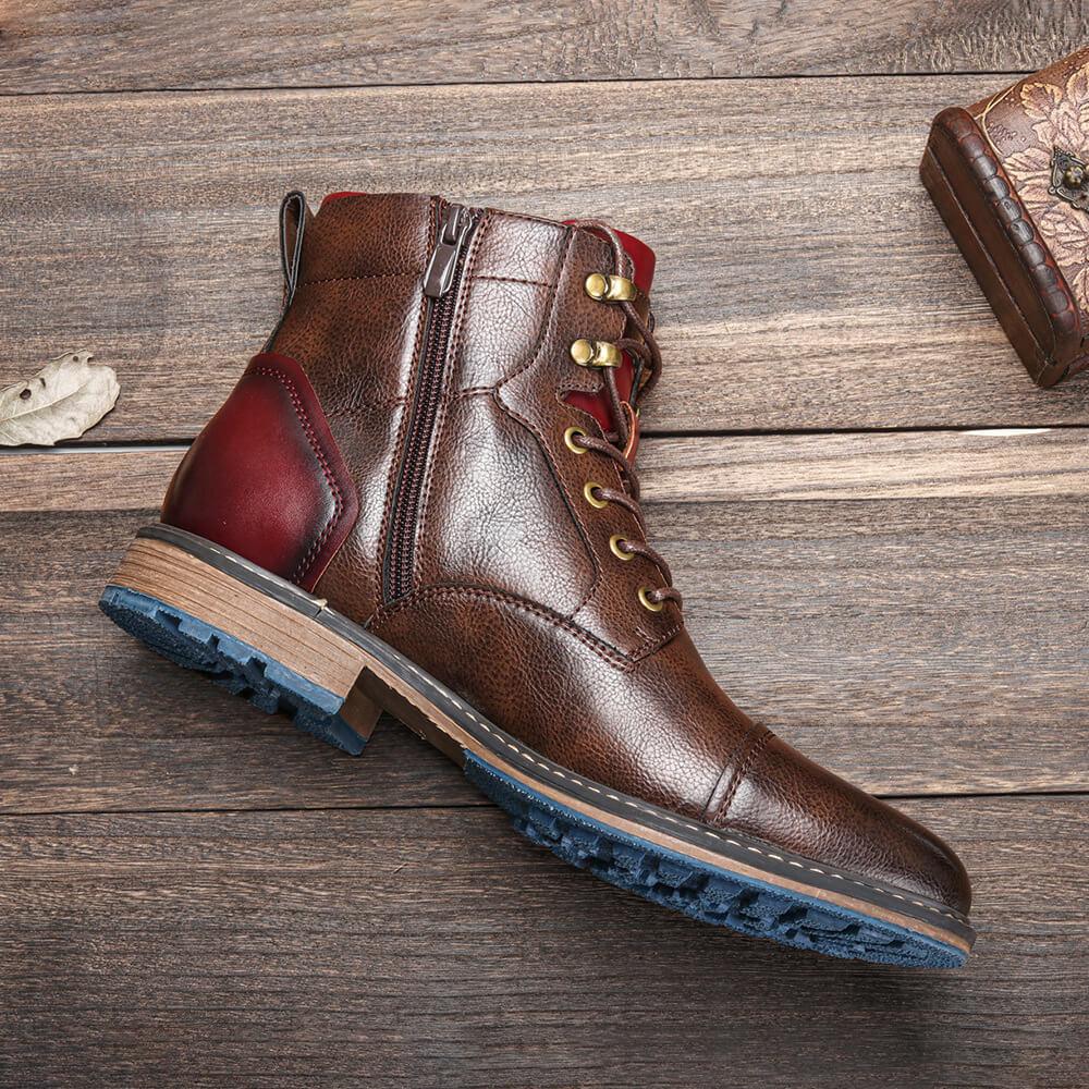 Elias Casual Lace-Up Ankle Boots