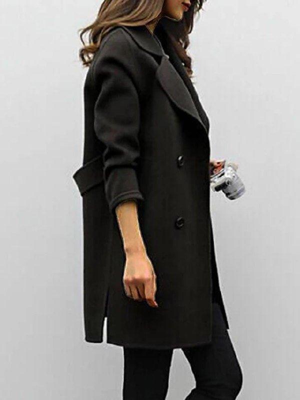 Anna Chic Classic Lapel Winter Coat