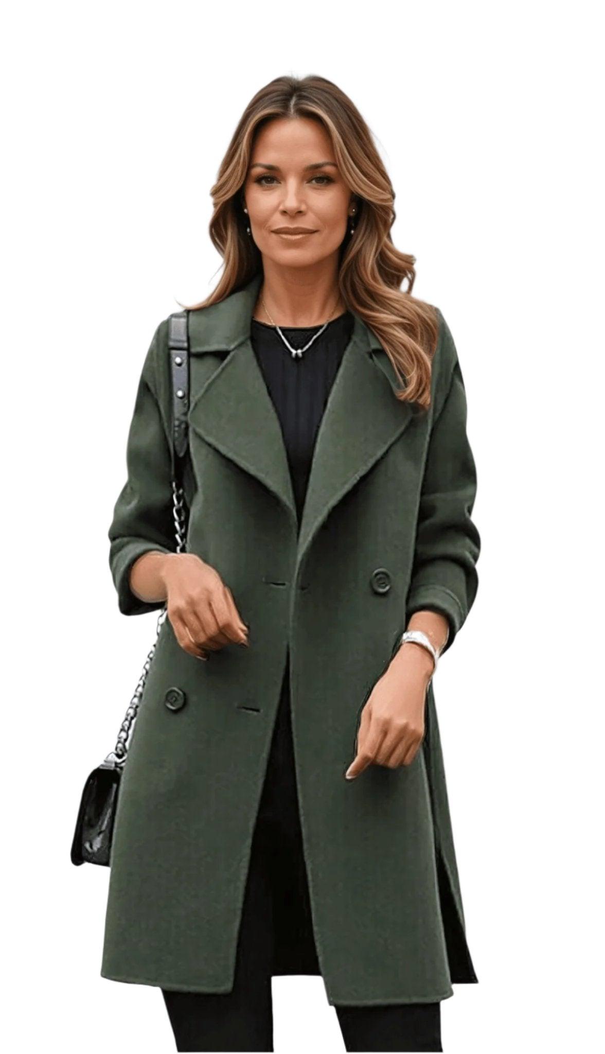 Anna Chic Classic Lapel Winter Coat
