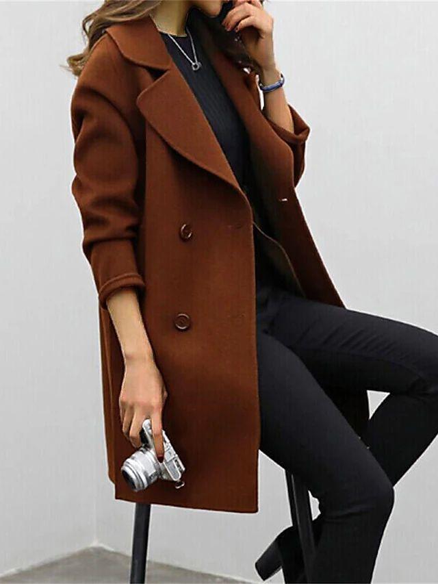 Anna Chic Classic Lapel Winter Coat