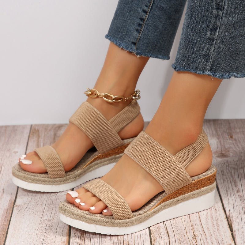 Emilia Crisscross Strap Platform Sandals