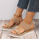 Emilia Crisscross Strap Platform Sandals