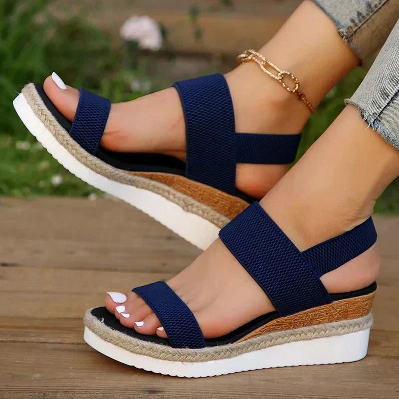 Emilia Crisscross Strap Platform Sandals