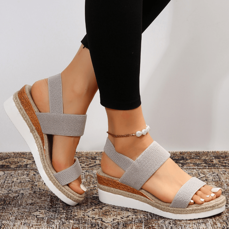 Emilia Crisscross Strap Platform Sandals