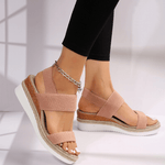 Emilia Crisscross Strap Platform Sandals