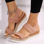 Emilia Crisscross Strap Platform Sandals