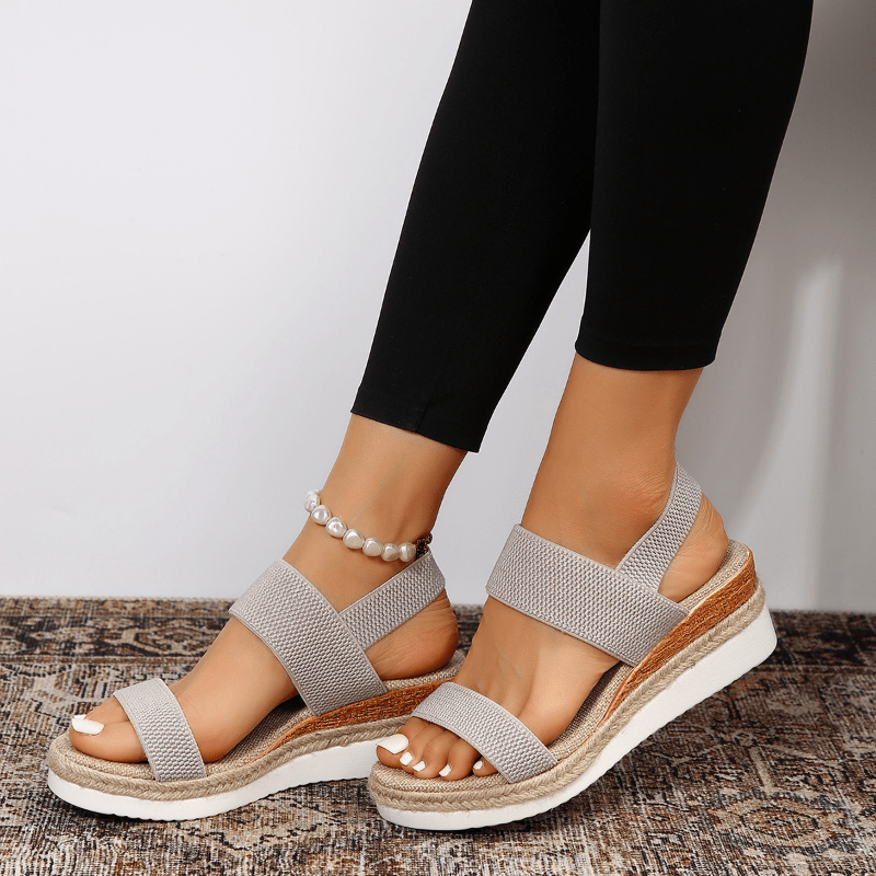 Emilia Crisscross Strap Platform Sandals