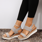 Emilia Crisscross Strap Platform Sandals