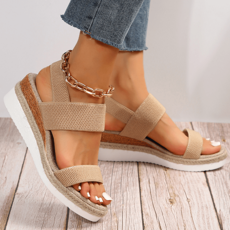 Emilia Crisscross Strap Platform Sandals