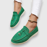 Pippa | Suede Tassel Slip-On Flat Moccasin Loafers