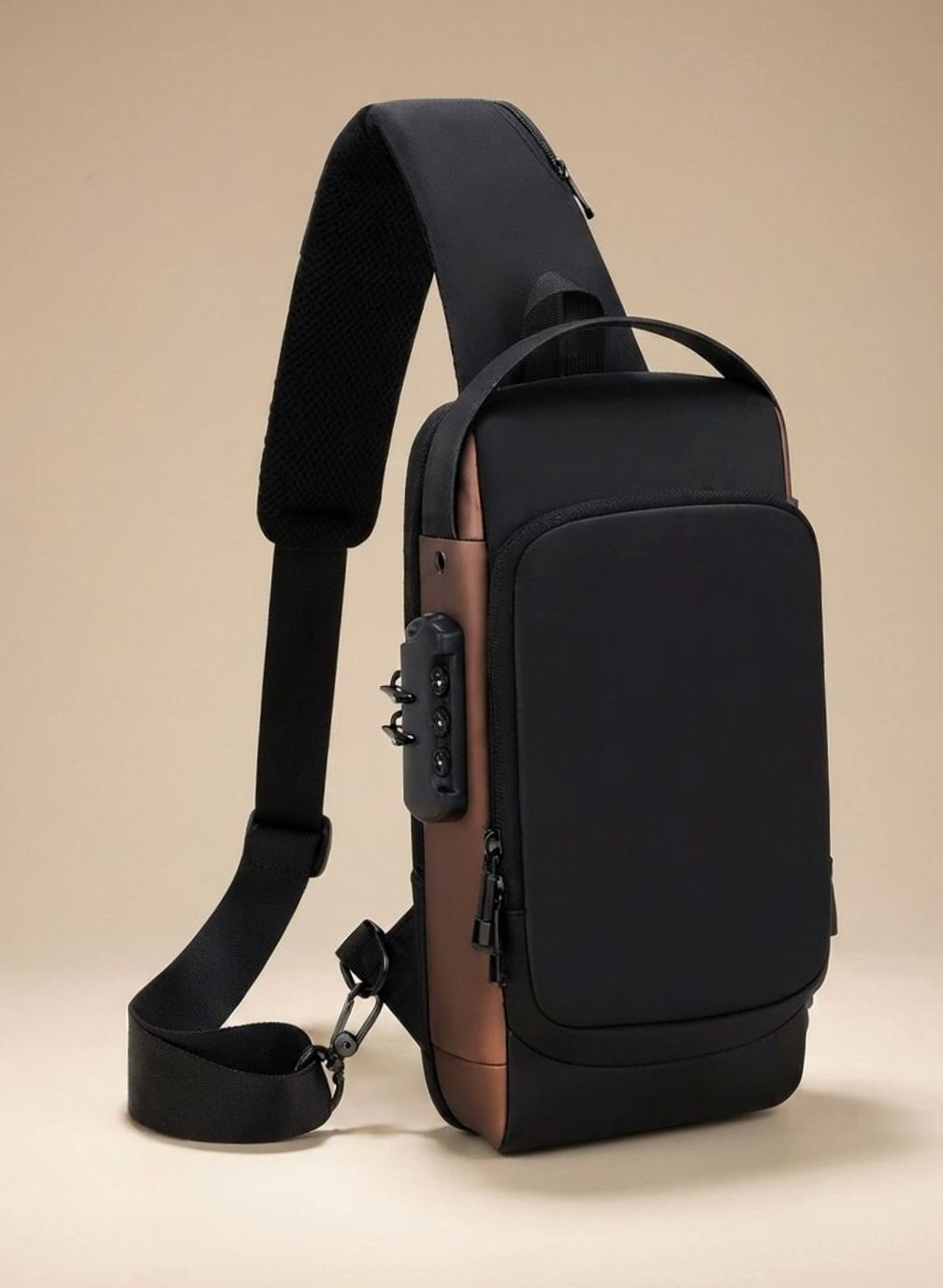 Thomas Water-Resistant Sling Bag with USB Charging Port