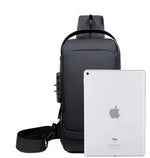 Leon Multifunctional Water-Resistant Crossbody Bag with USB Port