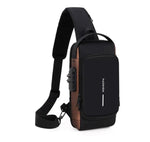 Leon Multifunctional Water-Resistant Crossbody Bag with USB Port