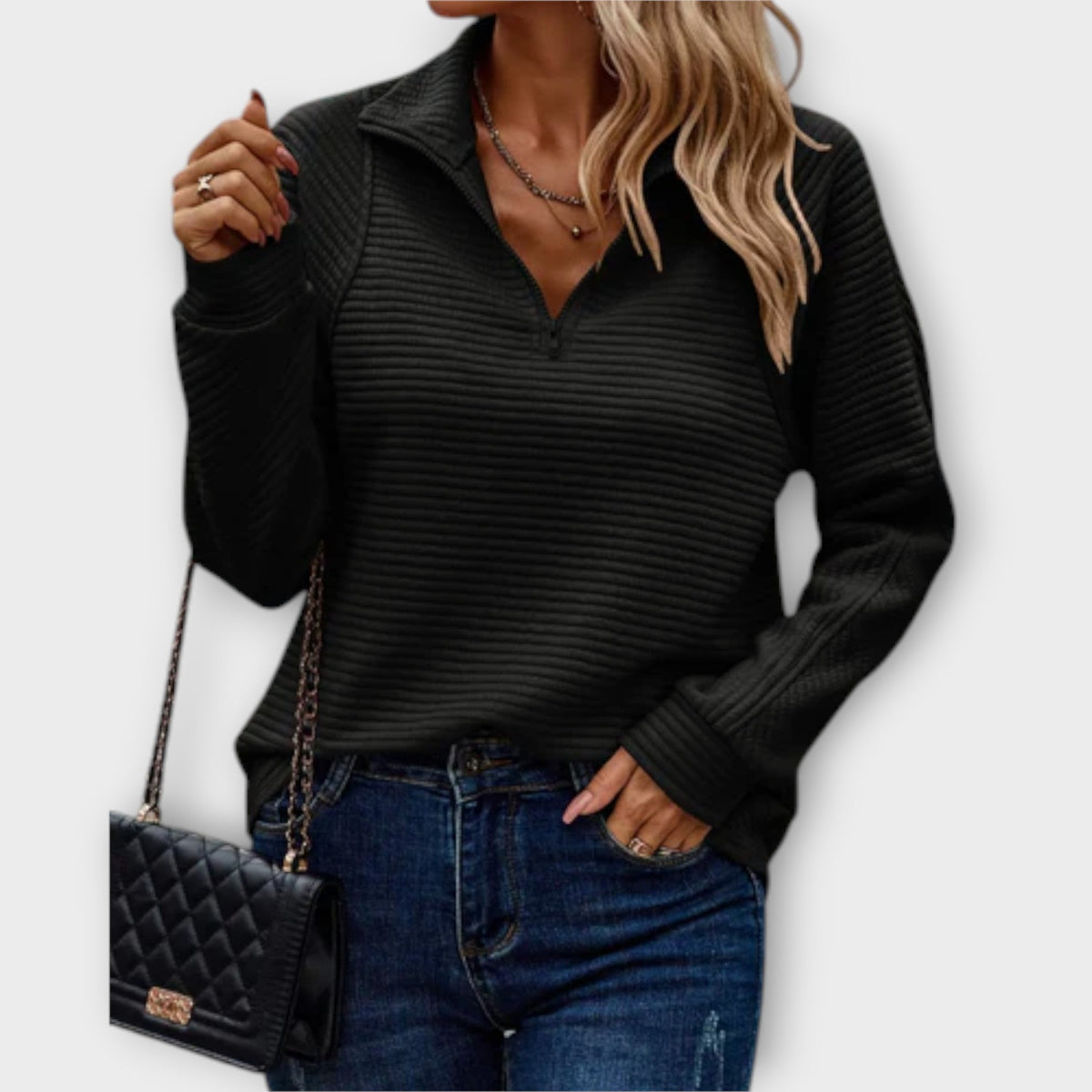 Chrystah | Casual Knit Sweater, women's sweater – view 4