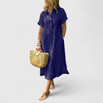Maja Relaxed Striped Shirt Midi Dress