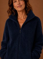 Women's Fleece Sherpa Zip Up Winter Jacket | Areleon