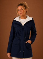 Women's Parka Jacket - Hooded Fleece-Lined Long Winter Coat | Areleon