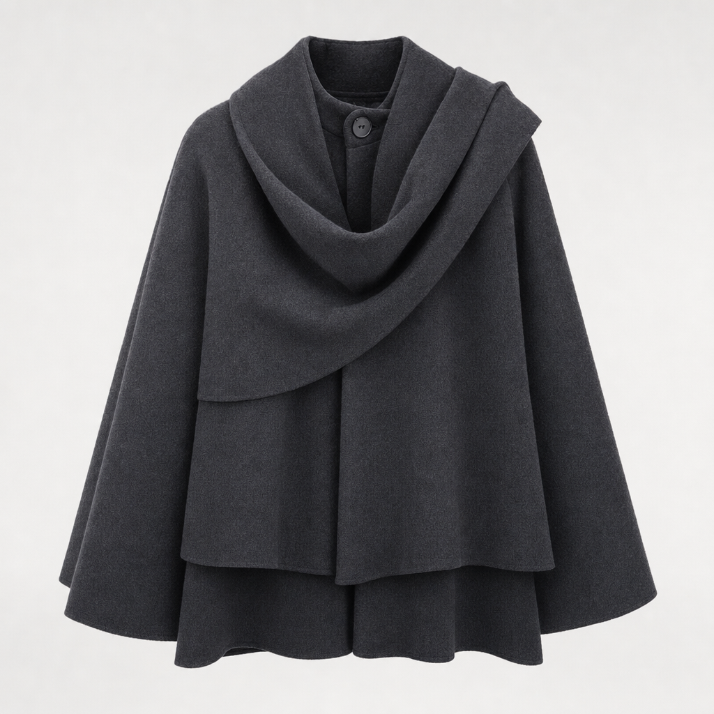 Oakworth Shawl Collar Padded Parka in charcoal, product shot