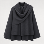Oakworth Shawl Collar Padded Parka in charcoal, product shot