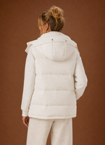 Women's Puffer Vest - Oversized Hooded Sleeveless Jacket | Areleon