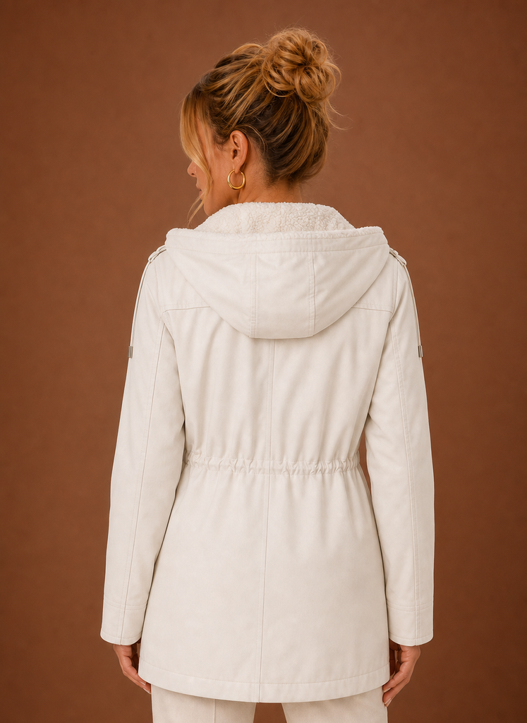 Women's Parka Jacket - Hooded Fleece-Lined Long Winter Coat | Areleon