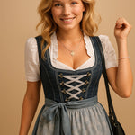 Johanna Fitted Dirndl Dress with Cotton Blouse