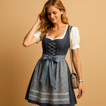 Johanna Fitted Dirndl Dress with Cotton Blouse