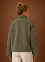 Women's Suede Oversized Jacket | Areleon