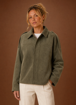 Women's Suede Oversized Jacket | Areleon