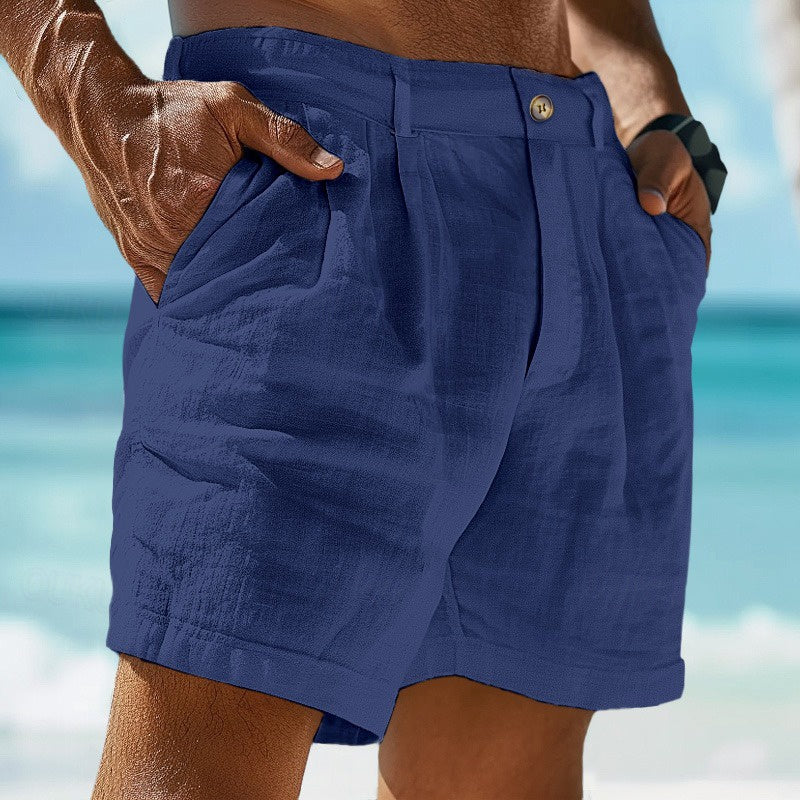 Benjamin Drawstring Casual Shorts with Pockets