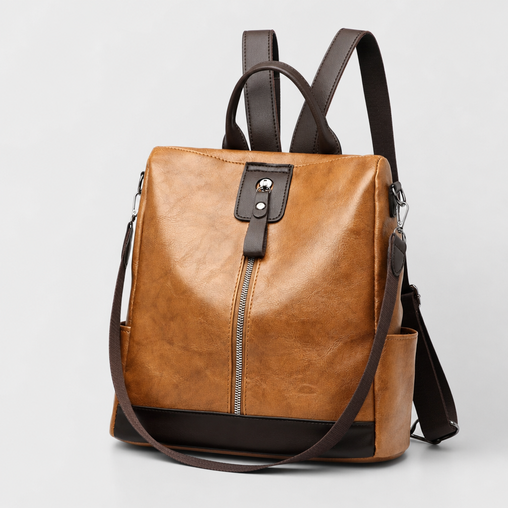 Perrott Convertible Backpack in brown