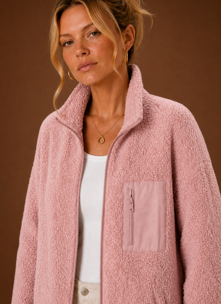 Women's Sherpa Zip-Up Jacket | Areleon