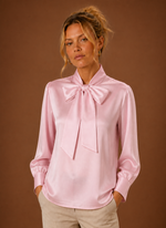 Women’s Satin look  Bow Blouse | Areleon
