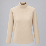 Pinner Half Neck Thermal Top in beige