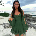 Sabine Puff Sleeve Summer Mini Dress