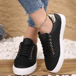 Marion Quilted Lace-Up Sneakers